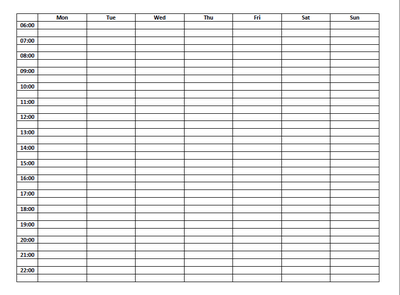 Weekly planner for busy student athletes